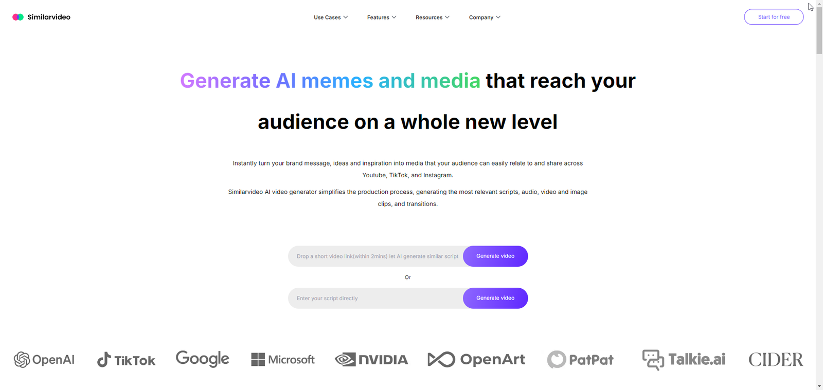 Generate AI memes and media that reach your audience on a whole new level
