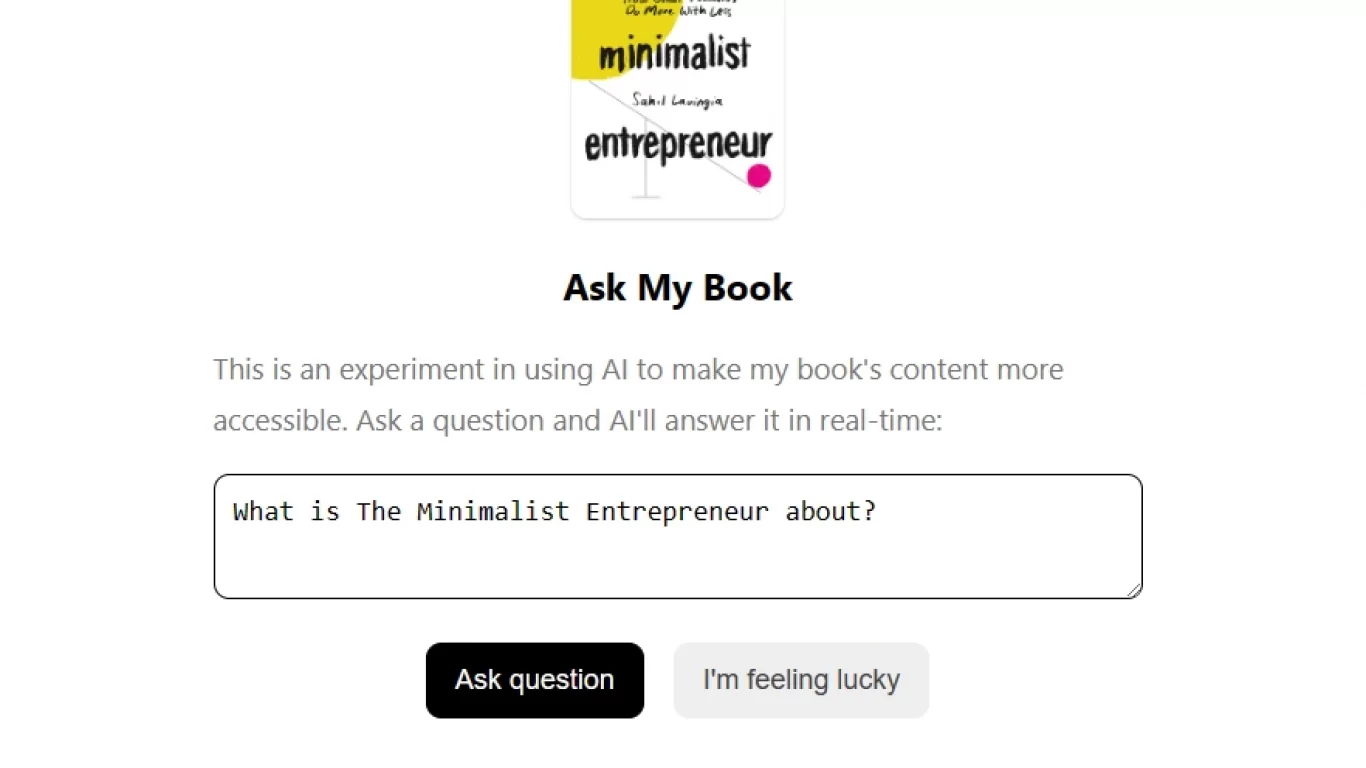 Ask my Book